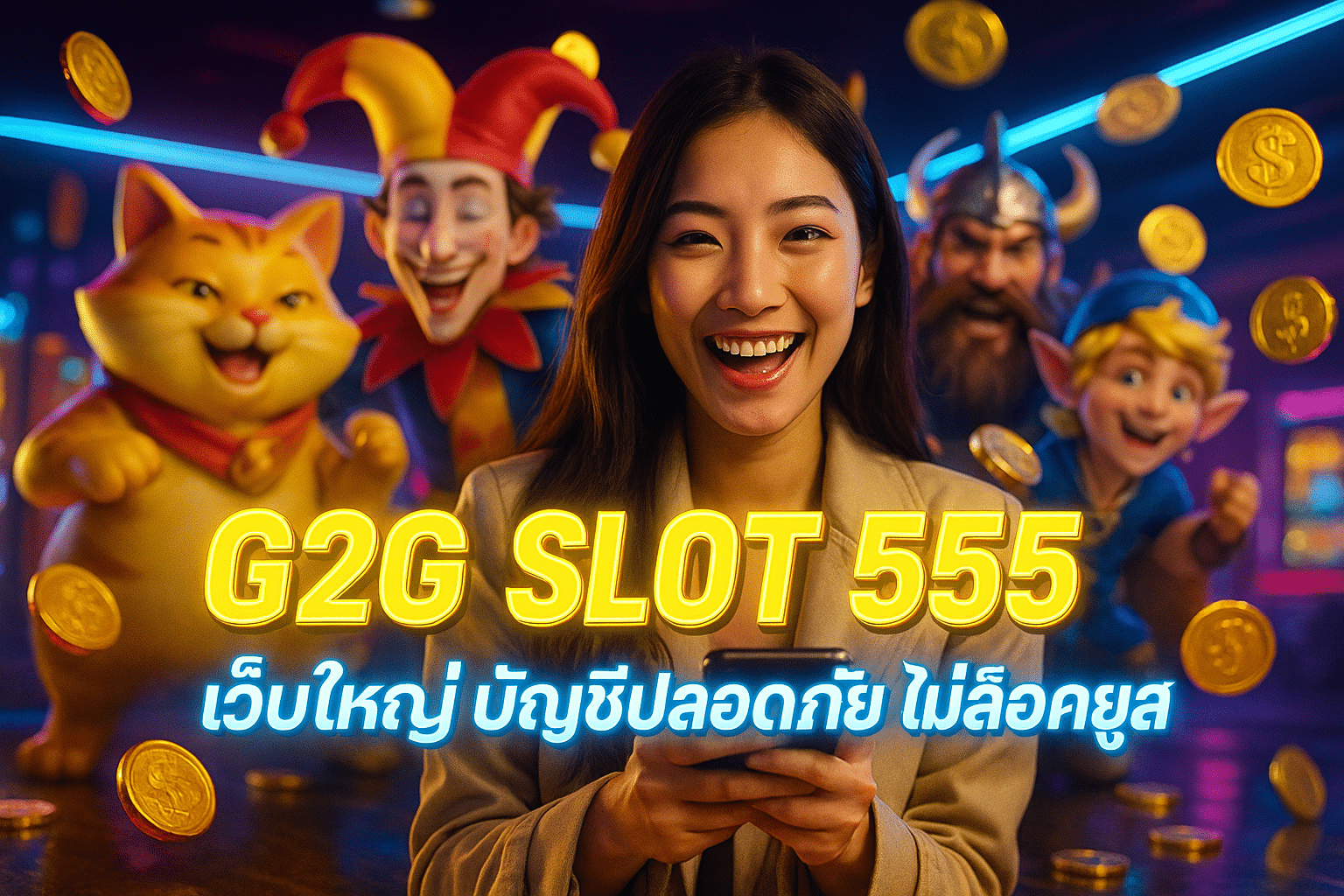 G2G SLOT 555 เว็บใหญ่ บัญชีปลอดภัย ไม่ล็อคยูส
