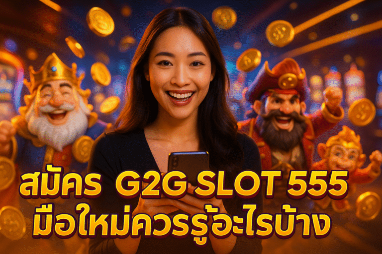 สมัคร G2G SLOT 555 มือใหม่ควรรู้อะไรบ้าง