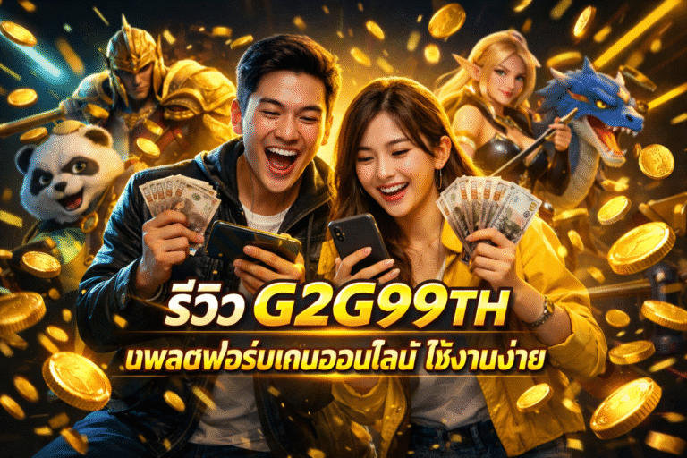 รีวิว G2G99TH แพลตฟอร์มเกมออนไลน์ ใช้งานง่าย