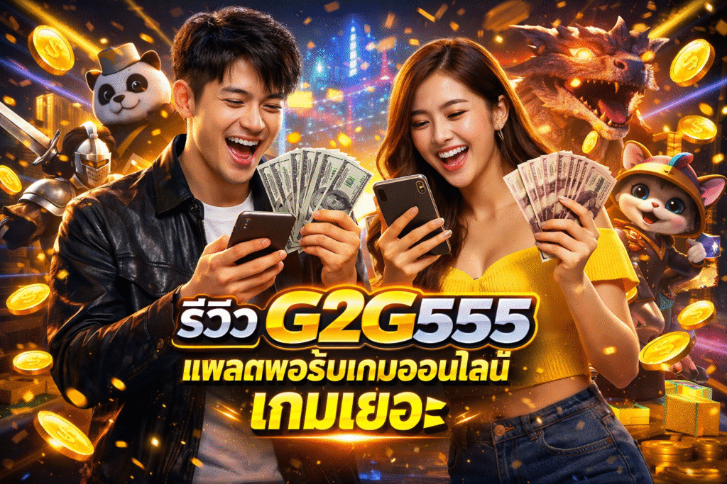 รีวิว G2G555 แพลตฟอร์มเกมออนไลน์ เกมเยอะ